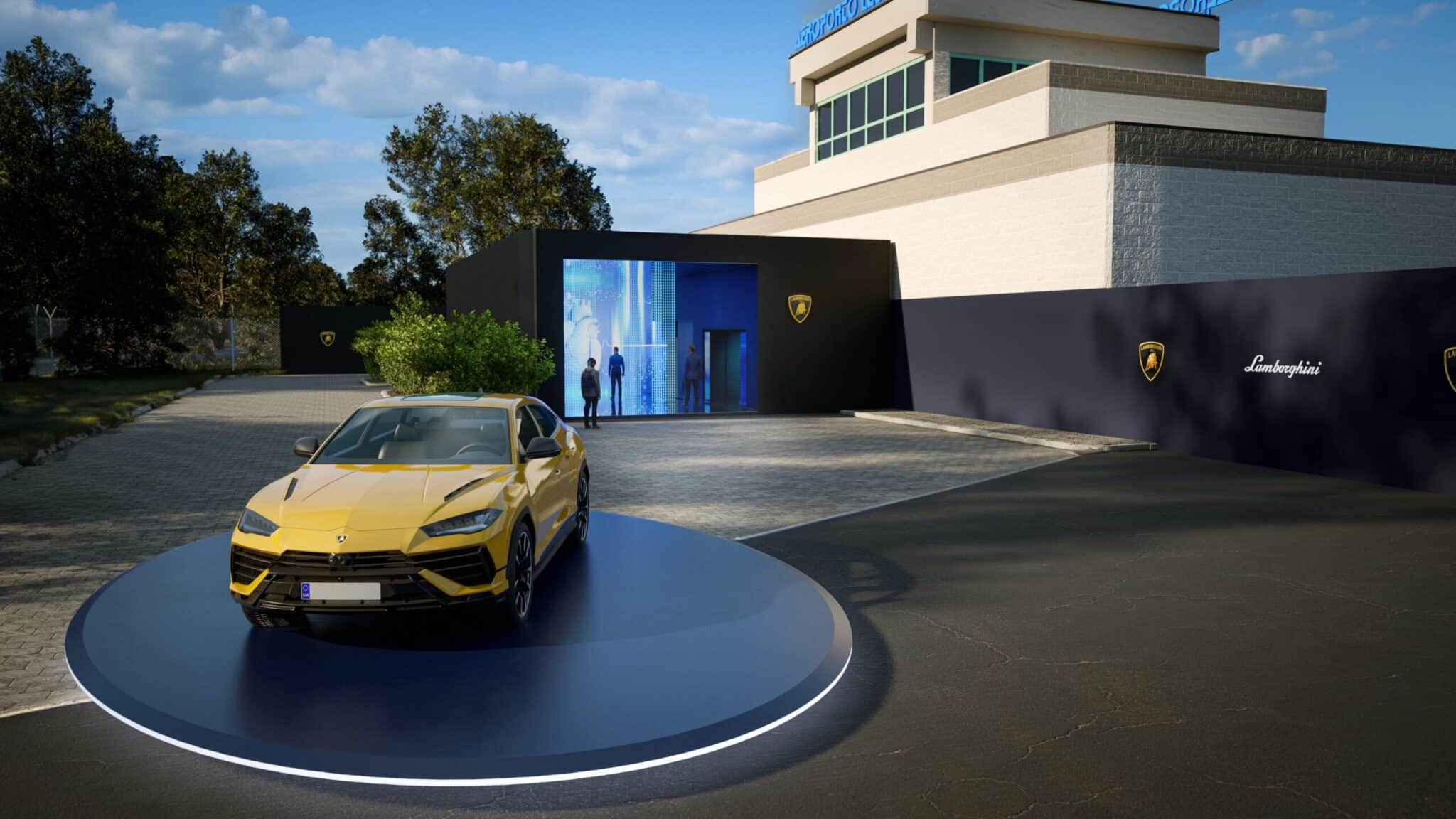3D rendering of the Lamborghini Urus for Dare to Live More