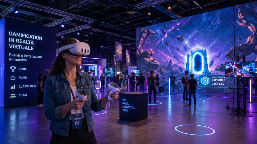 Eventi e installazioni immersive Eventi e installazioni immersive in realtà virtuale per aumentare engagement, interazione e impatto comunicativo del pubblico