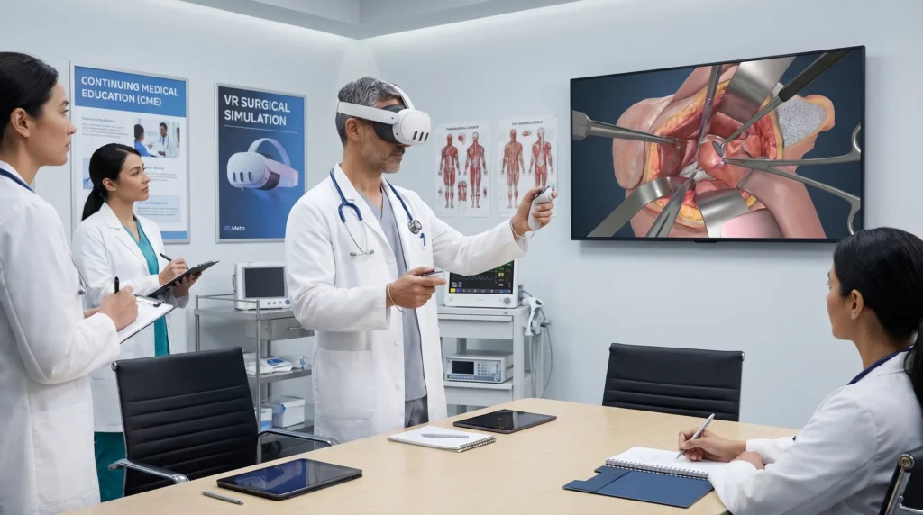 hf_20260618_142440_c13a4905-9a77-4d40-9835-828bfc2050ae Applicazione della realtà virtuale in ambito sanitario per la formazione clinica avanzata e la simulazione immersiva di scenari medici complessi a supporto dell’apprendimento professionale