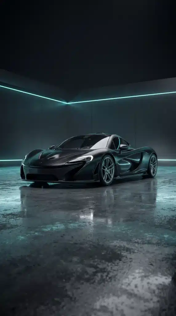 Automotive Auto sportiva in ambiente digitale per visualizzazione e configurazione automotive 3D