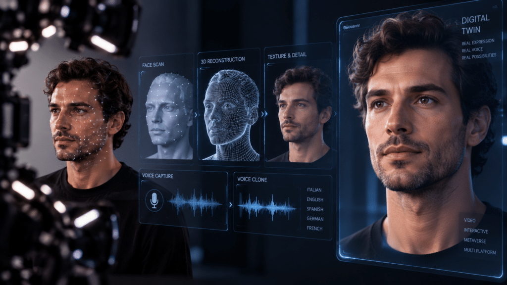 Authorised AI face and voice cloning