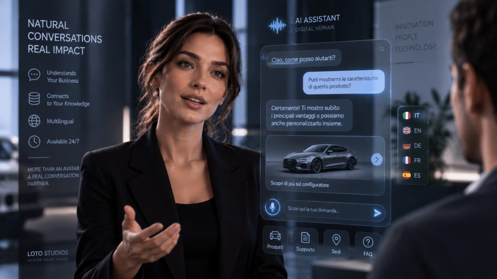 Conversational Digital Human with an AI assistant