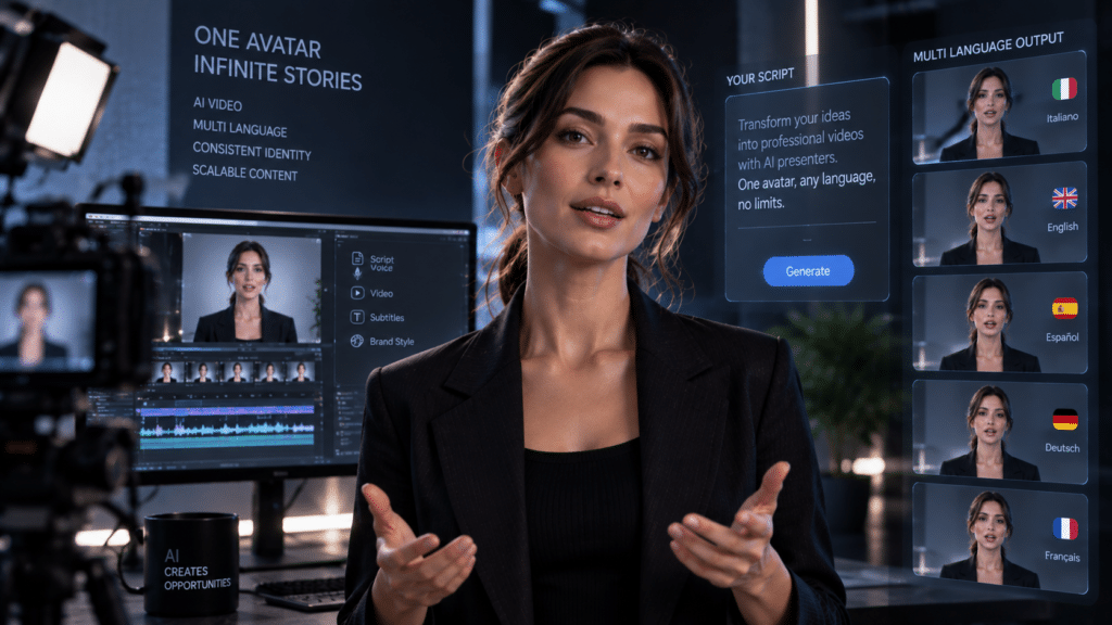AI Presenter for corporate videos