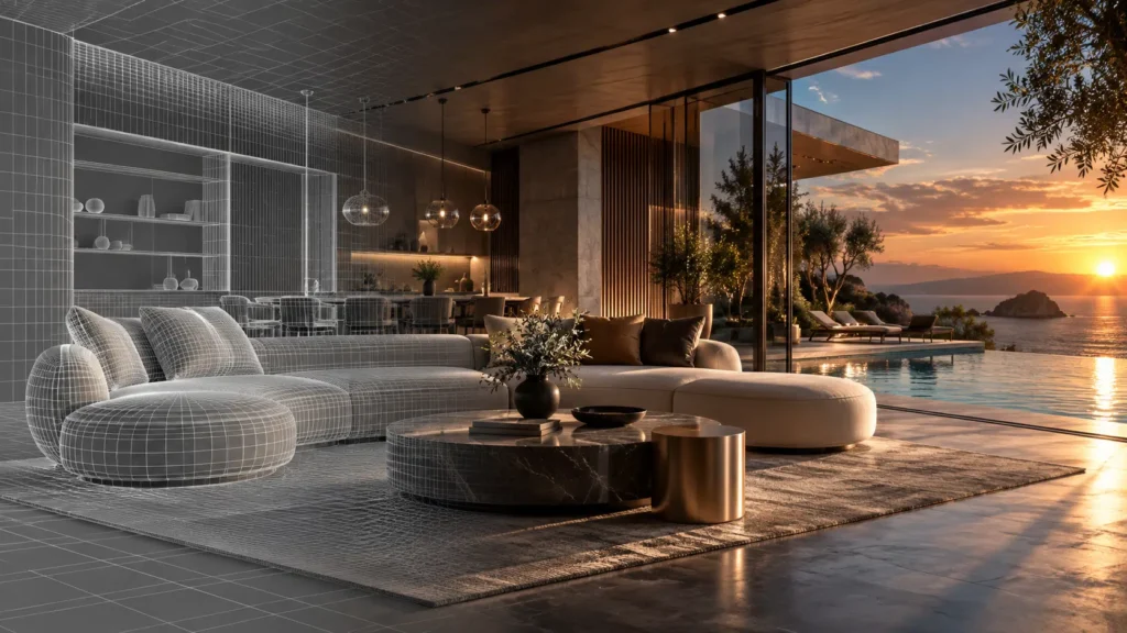 Rendering 3D fotorealistico per aziende
