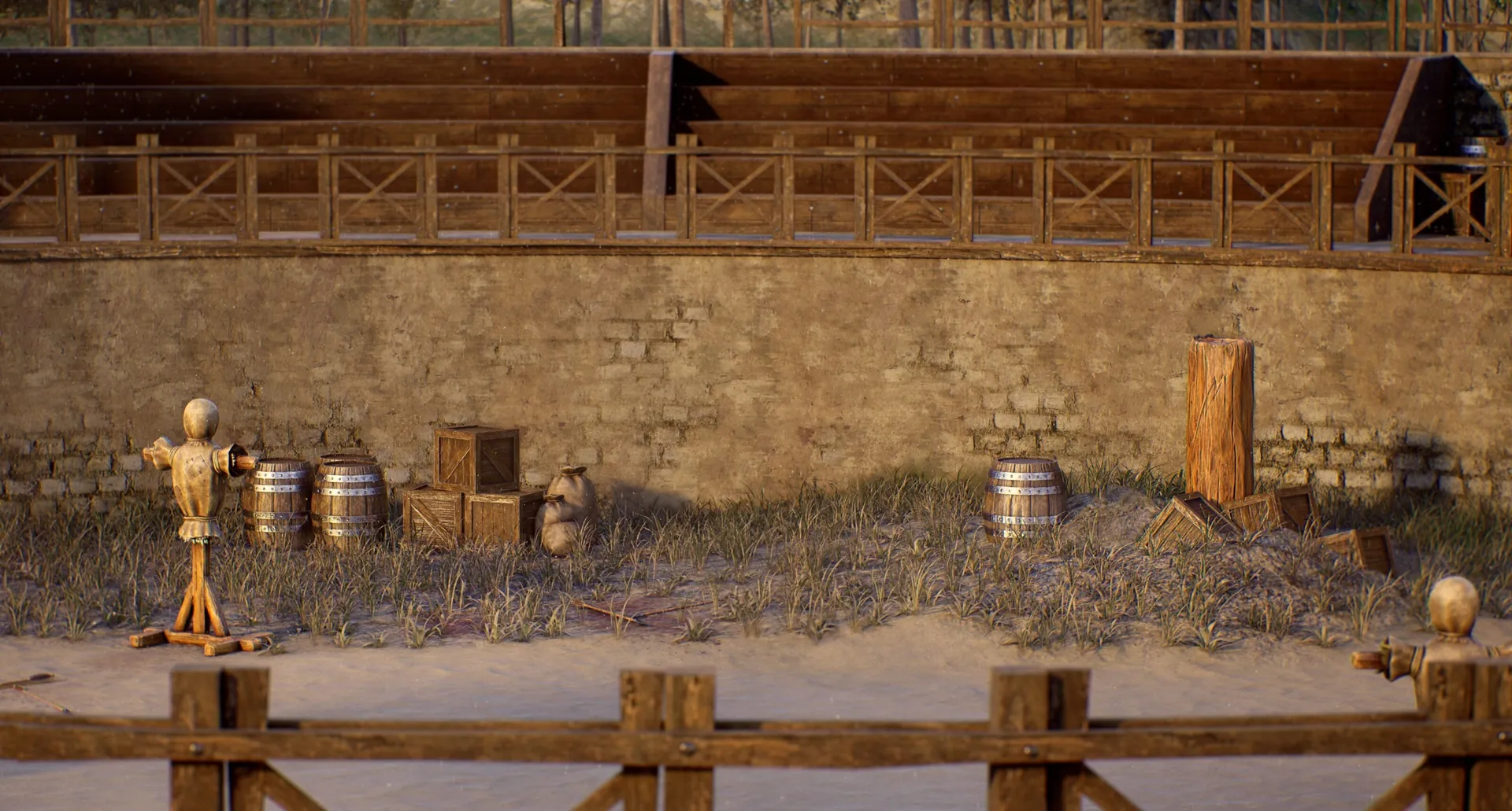 Arena romana modulare per livelli di combattimento in Unreal Engine 5